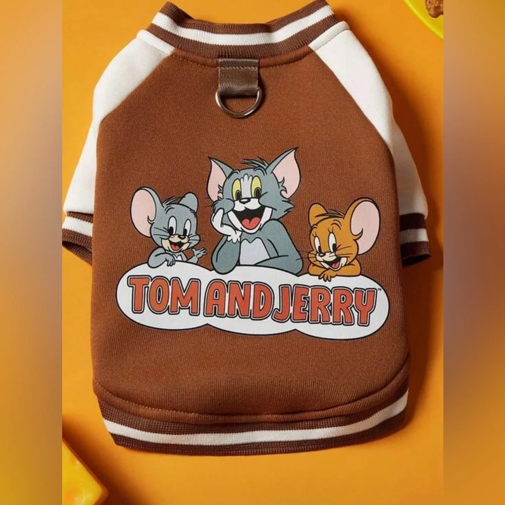 Tom and Jerry Brown Pet Sweater